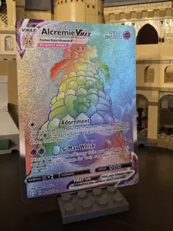 Pokemon Card - Alcremie VMAX Shining Fates 073/072 Secret Rare SWSH Rainbow Holo - Image 1