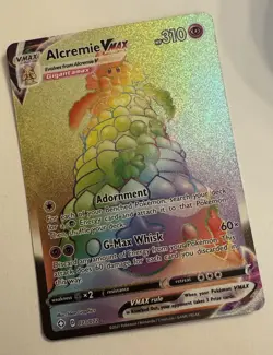 Pokemon Card - Alcremie VMAX Shining Fates 073/072 Secret Rare SWSH Rainbow Holo - Image 3