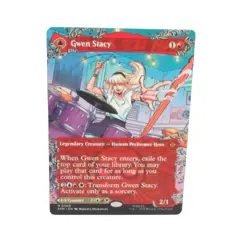 Mtg Magic the Gathering - Gwen Stacy/Ghost-Spider (Borderless) (SPM) #209 - Image 1