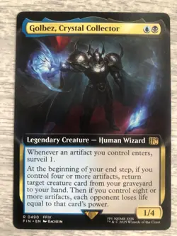 Golbez, Crystal Collector Extended Art Regular: Final Fantasy MTG (NM) FREE SHIP - Image 1