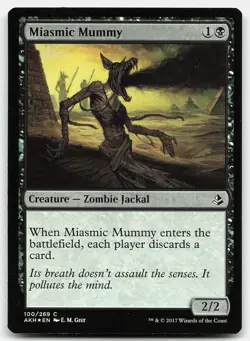 MTG Miasmic Mummy FOIL C Amonkhet 100 LP - Image 1