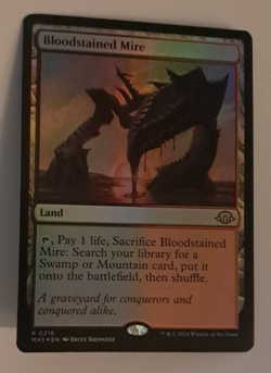 Bloodstained Mire FOIL NM MH3 Magic the Gathering MTG Modern Horizons 3 - Image 1