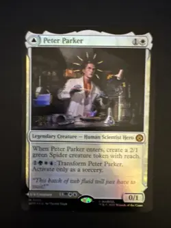 Peter Parker - Foil - Marvel's Spider-Man (SPM) MTG prerelease promo - Image 1