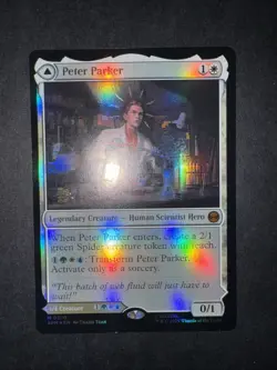 Peter Parker - Foil - Marvel's Spider-Man (SPM) MTG prerelease promo - Image 3