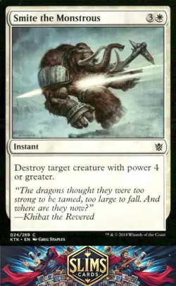 Magic the Gathering MTG Khans of Tarkir Smite the Monstrous #24 Buy 2 Get 1 - Image 1