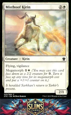 Magic the Gathering MTG Dragons of Tarkir Misthoof Kirin #25 Buy 2 Get 1 - Image 1