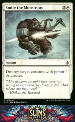 Magic the Gathering MTG Khans of Tarkir Smite the Monstrous #24 Buy 2 Get 1 - Image 1