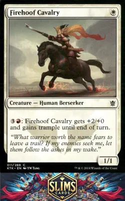 Magic the Gathering MTG Khans of Tarkir Firehoof Cavalry #11 Buy 2 Get 1 - Image 1