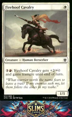 Magic the Gathering MTG Khans of Tarkir Firehoof Cavalry #11 Buy 2 Get 1 - Image 1