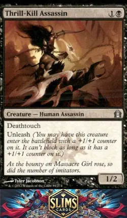 Magic the Gathering MTG Return to Ravnica Thrill-Kill Assassin #81 Buy 2 Get 1 - Image 1