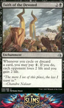 Magic the Gathering MTG Amonkhet Faith of the Devoted #90 Buy 2 Get 1 - Image 1