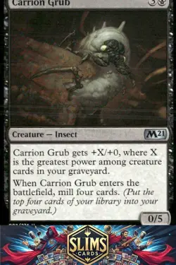 Magic the Gathering MTG Core Set 2021 Carrion Grub #92 Buy 2 Get 1 - Image 1