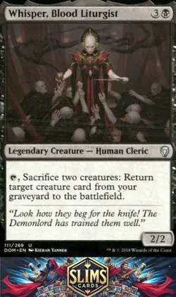 Magic the Gathering MTG Dominaria Whisper, Blood Liturgist #111 Buy 2 Get 1 - Image 1
