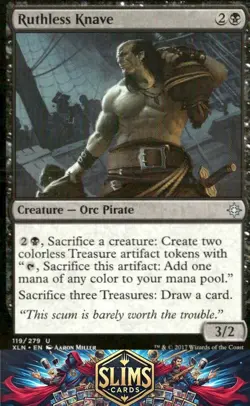 Magic the Gathering MTG Ixalan Ruthless Knave #119 Buy 2 Get 1 - Image 1