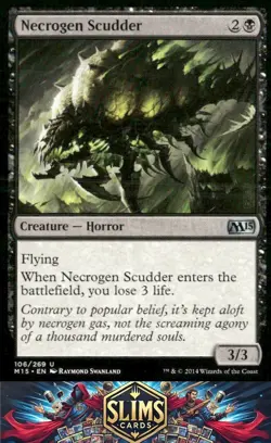 Magic the Gathering MTG Magic 2015 (M15) Necrogen Scudder #106 Buy 2 Get 1 - Image 1