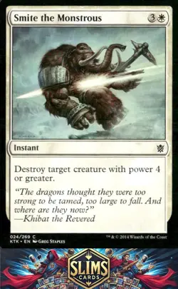 Magic the Gathering MTG Khans of Tarkir Smite the Monstrous #24 Buy 2 Get 1 - Image 1