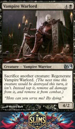 Magic the Gathering MTG Magic 2014 (M14) Vampire Warlord #120 Buy 2 Get 1 - Image 1
