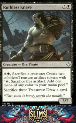 Magic the Gathering MTG Ixalan Ruthless Knave #119 Buy 2 Get 1 - Image 1