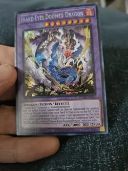 Yugioh Snake-Eyes Doomed Dragon 1st Edition Secret Rare - Image 2