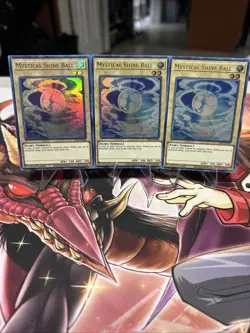 YuGiOh! 3x Mystical Shine Ball GFP2-EN046 1st Edition NM UR Playset - Image 1