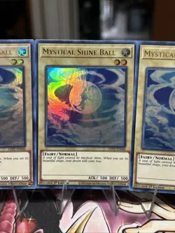 YuGiOh! 3x Mystical Shine Ball GFP2-EN046 1st Edition NM UR Playset - Image 3
