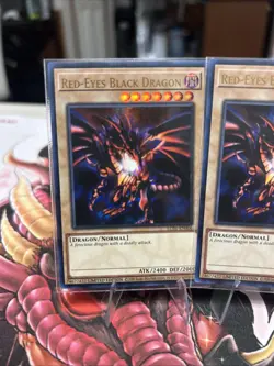 3x Red-Eyes Black Dragon LC01-EN006 Ultra Rare Limited Edition NM Yugioh Playset - Image 2