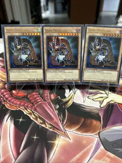 Yugioh 3x Dark Magician Set LC01-EN005 Ultra Rare Limited Edition Yu-Gi-Oh! TCG - Image 1