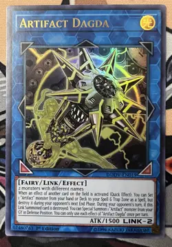Yugioh Artifact Dagda Ultra Rare DUOV-EN019 Near Mint 1st Edition NM - Image 1