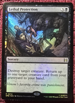 Lethal Protection 10 MTG Marvel's Spider-Man: Eternal-Legal FOIL Magic MINT - Image 1