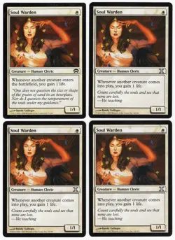 Soul Warden x4 4x Various Sets PLAYSET White Creature MTG NM AZ2 - Image 1
