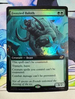 2025 MTG Edge Of Eternities Frenzied Baloth Extended Art Foil #342 - Image 1