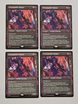 4x Unstoppable Slasher - Showcase - Duskmourn - Near Mint - Image 1