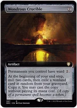MTG The Brothers' War Commander Wondrous Crucible Extended Art (Rare) - Image 1