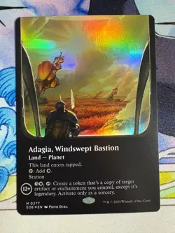 2025 MTG Edge Of Eternities Adagia, Windswept Bastion Borderless Foil #277 - Image 1