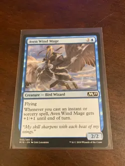 Magic the Gathering 2019 Aven Wind Mage - Image 1