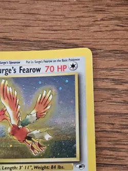 VINTAGE 2000 Pokemon Lt. Surge's Fearow Holo Rare 7/132 Gym Heroes WOTC TCG HP - Image 4
