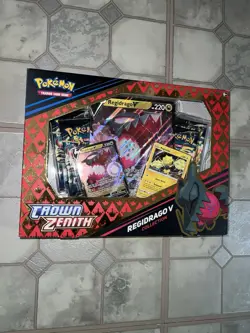 Pokemon TCG Crown Zenith Regidrago v Collection Box Sealed 820650851834 - Image 1
