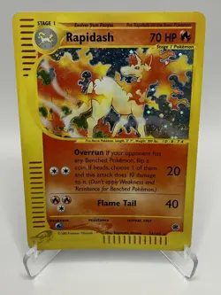2002 Pokemon TCG - Rapidash 26/165 Expedition Base Set Holo - Image 1