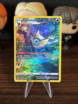 Pokemon TCG Vaporeon TG02/TG30 Brilliant Stars Trainer Gallery Holo Rare - Image 1