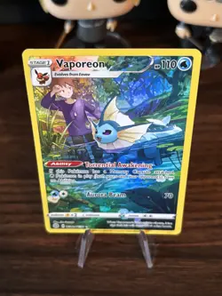 Pokemon TCG Vaporeon TG02/TG30 Brilliant Stars Trainer Gallery Holo Rare - Image 2