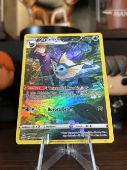 Pokemon TCG Vaporeon TG02/TG30 Brilliant Stars Trainer Gallery Holo Rare - Image 3