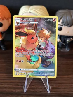 Pokemon TCG Flareon TG01/TG30 Brilliant Stars Trainer Gallery Holo Rare - Image 1