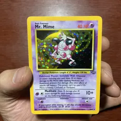 Mr. Mime - Holo - 6/64 Jungle - Pokemon TCG - Vintage 1999 c603 - Image 2