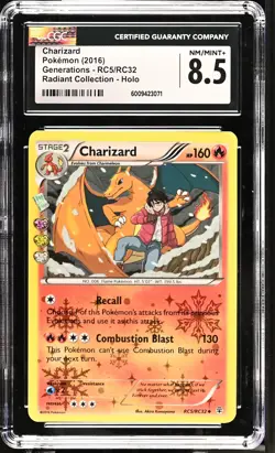 Pokemon GRADED 2016 Charizard RC5/RC32 Generations GM 45420 CGC - Image 1