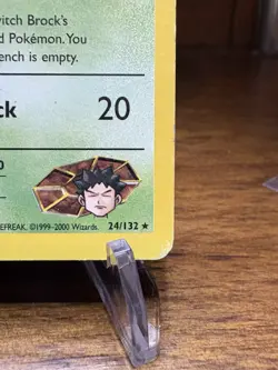 Pokemon TCG Brock's Zubat Gym Heroes 24/132 Regular Unlimited Rare LP- - Image 4