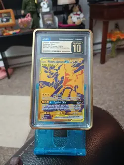 Pokemon Pikachu & Zekrom GX Tag Team Holo 2021 BLACK STAR PROMO CGC 10 PRISTINE - Image 1