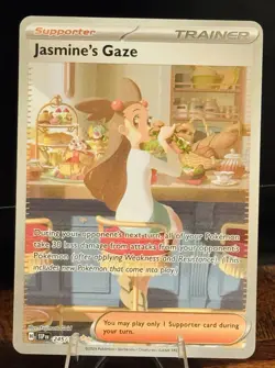 Pokemon TCG Jasmine's Gaze Full Art Holo Trainer Surging Sparks #245/191 - Image 1