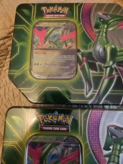 Pokemon TCG: Paradox Clash Iron Leaves EX 2 Tin Sealed Bundle - Image 3