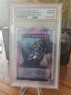 2025 QUARTER CENTURY SECRET RARE DARK MAGICIAN GIRL THE DRAGON KNIGHT PSA 10 - Image 1