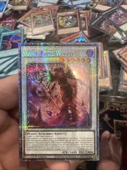 Yu-Gi-Oh! Rage Rose Witch Starlight Rare light scuff on upper right corner - Image 1